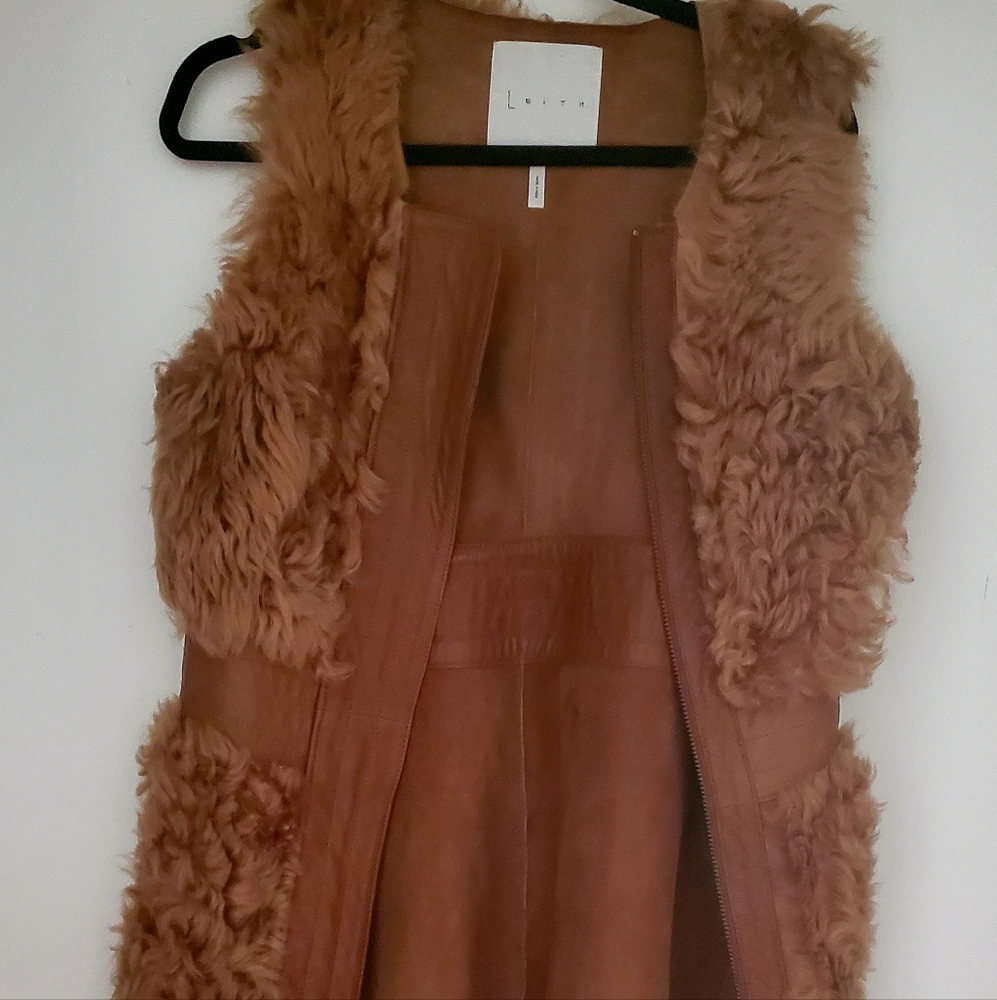 Leather and Fur Vest